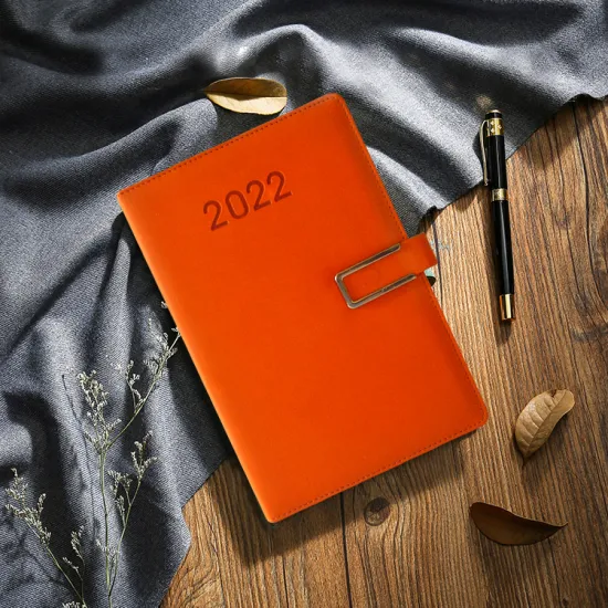 Caderno promocional e caneta 2022 2023 logo personalizado impresso planejadores diários semanais em conjunto de caixas de presente de negócios